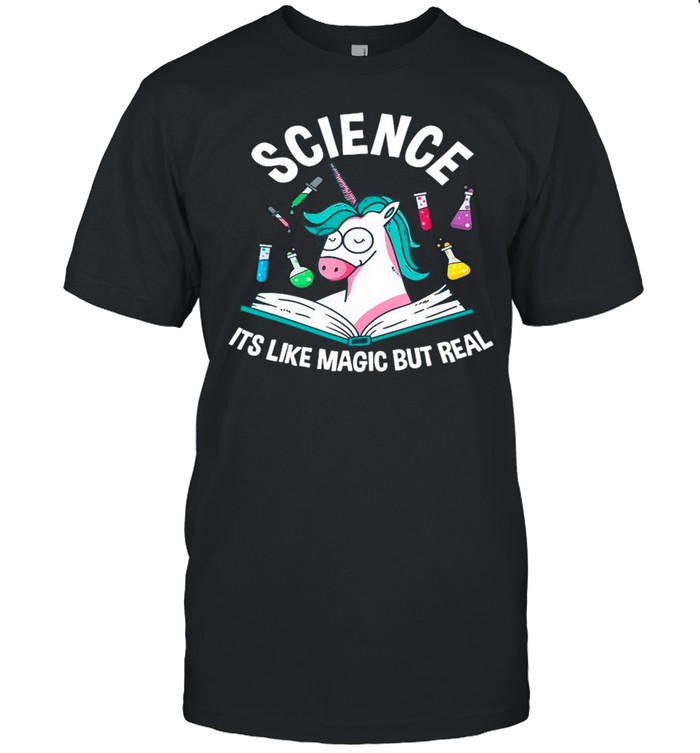 Unicorn Science It’s Like Magic But Real shirt Classic Men's T-shirt