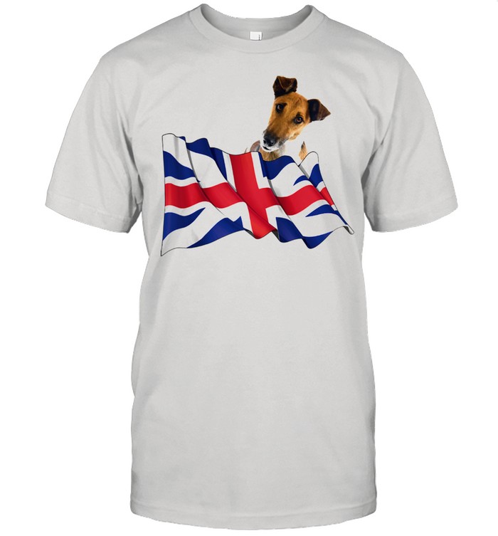 Union Jack Flag Dog Fox Terrier Smooth Shirt