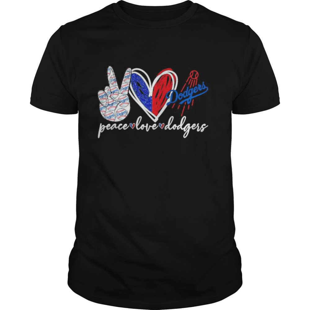 Peace love Dodgers shirt Classic Men's T-shirt