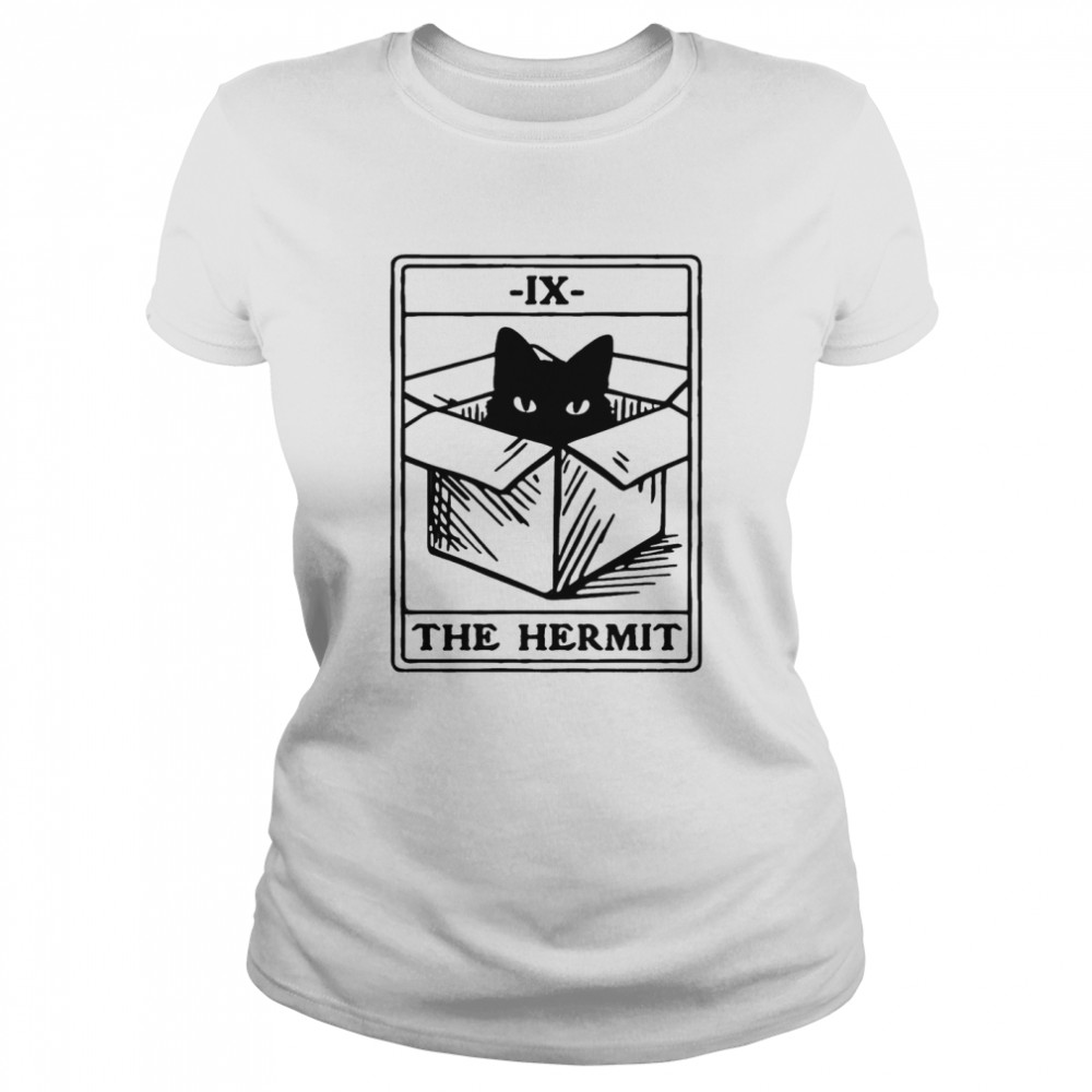 The Hermit’ Cat Tarot Card  Classic Women's T-shirt
