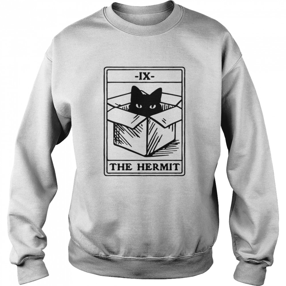 The Hermit’ Cat Tarot Card  Unisex Sweatshirt