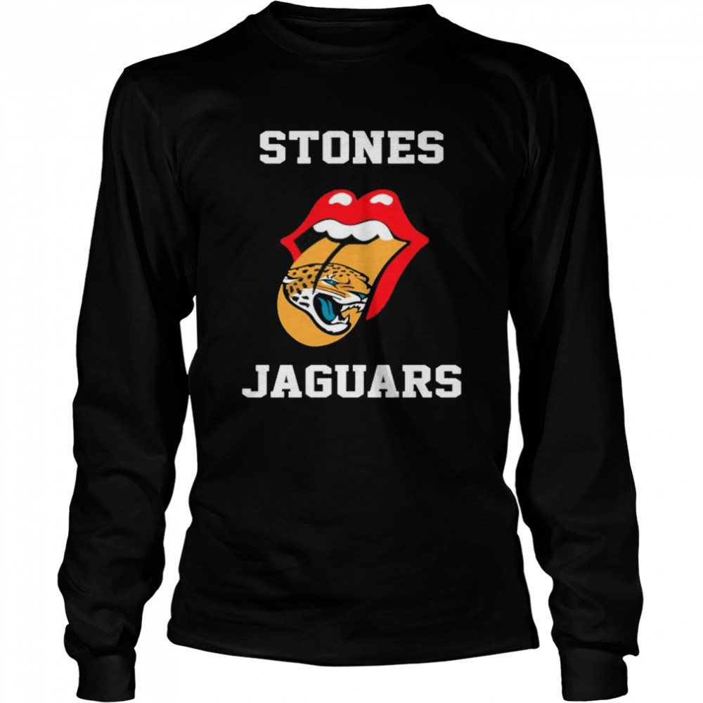 The Rolling Stones Jacksonville Jaguars lips shirt Long Sleeved T-shirt