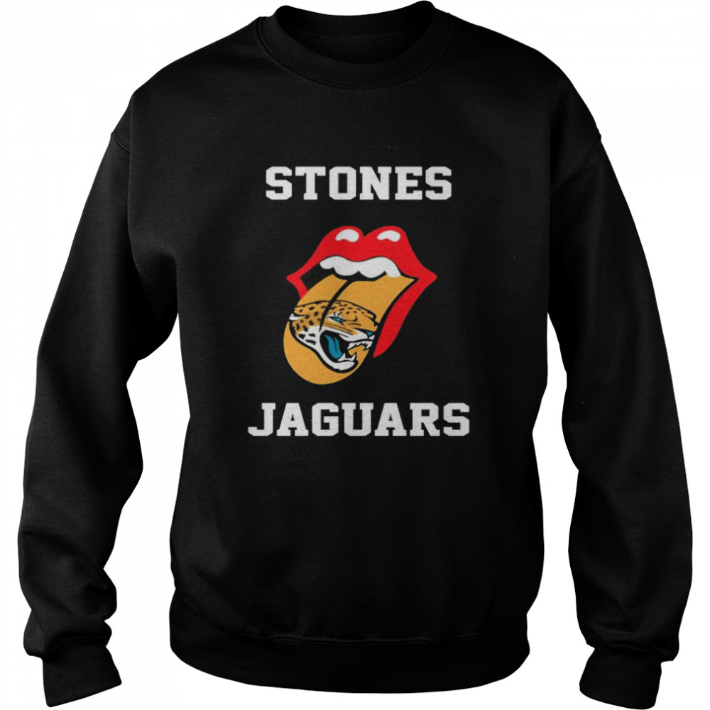 The Rolling Stones Jacksonville Jaguars lips shirt Unisex Sweatshirt