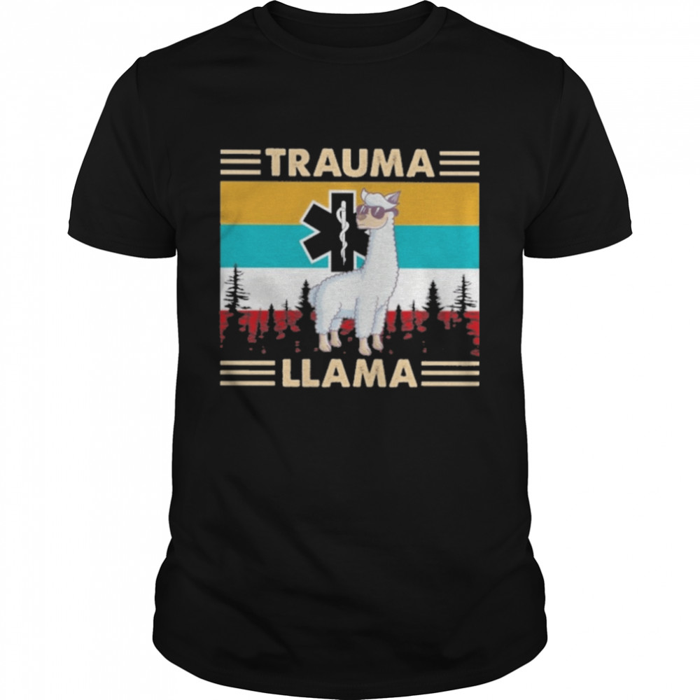 Trauma Llama vintage shirt Classic Men's T-shirt