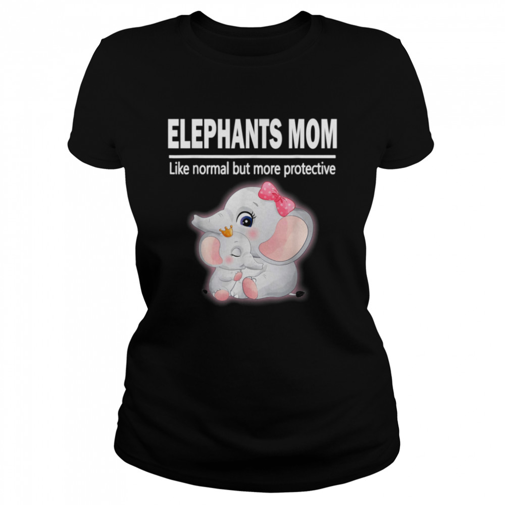 Elephant Baby Elephant Mom  Classic Women's T-shirt