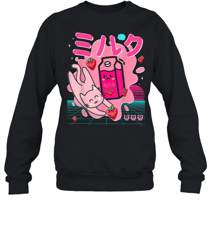 Georgenotfound Merch Japanese Strawberry Milk Shake Kawaii Unisex Sweatshirt