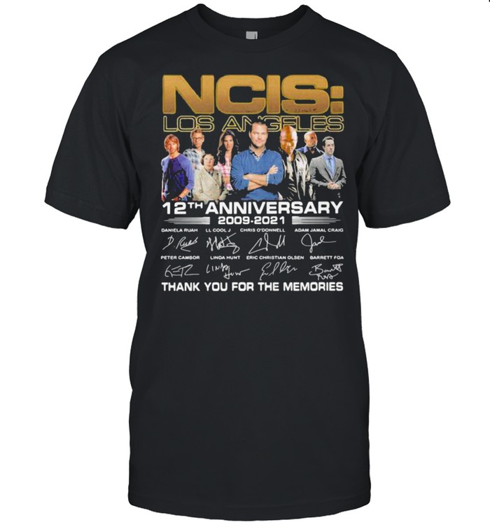 NCIS Los Angeles 12th anniversary 2009 2021 Thank You For The Memories Signature  Classic Men's T-shirt