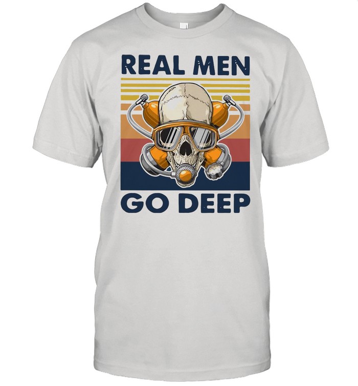 Scuba Diving Real Men Amazing T-shirt Classic Men's T-shirt