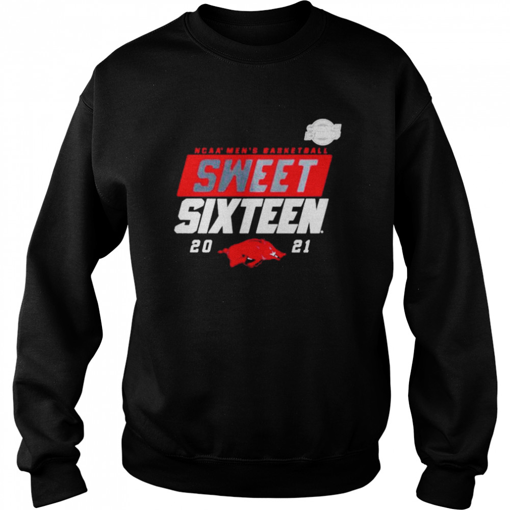 Arkansas Razorbacks 2021 Ncaa Men’s Basketball Sweet Sixteen Unisex Sweatshirt
