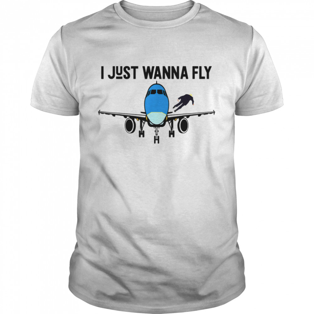 I Just Wanna Fly Joe Biden Falls On Stairs AF1  Classic Men's T-shirt