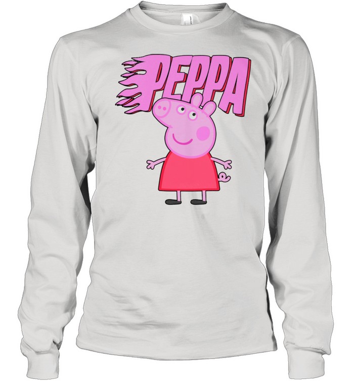 Visita lo Store di Peppa PigPeppa Pig Flame Peppa Logo Maglia a Manica 