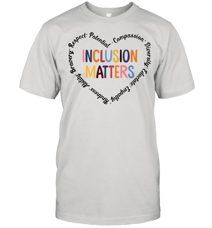 Sped Teacher Inclusion Matters Heart shirt Classic Men's T-shirt