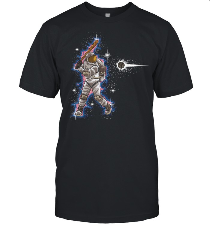Astronaut Baseball Player Galactic Baseball Outfit  Classic Men's T-shirt