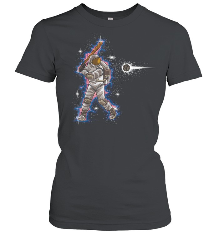 Astronaut Baseball Player Galactic Baseball Outfit  Classic Women's T-shirt