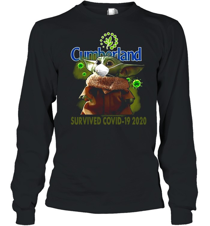 Baby Yoda Cumberland Farms Survived Covid-19 2020 Long Sleeved T-shirt