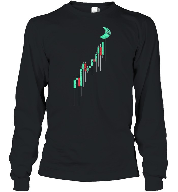 Crypto trading hodl stock chart to the moon vintage shirt Long Sleeved T-shirt