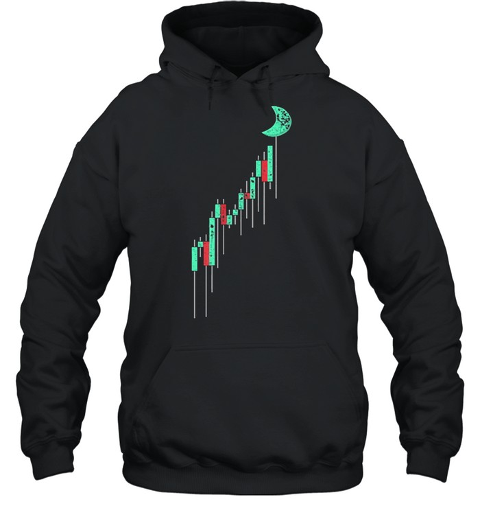 Crypto trading hodl stock chart to the moon vintage shirt Unisex Hoodie