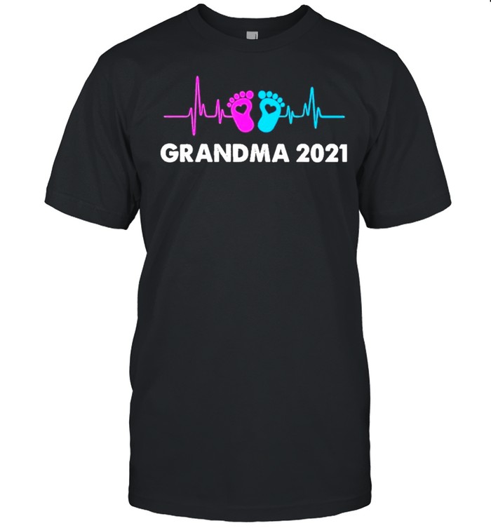Heartbeat Grandma 2021 Mother Day New Grandma First Time Grandma shirt Classic Men's T-shirt