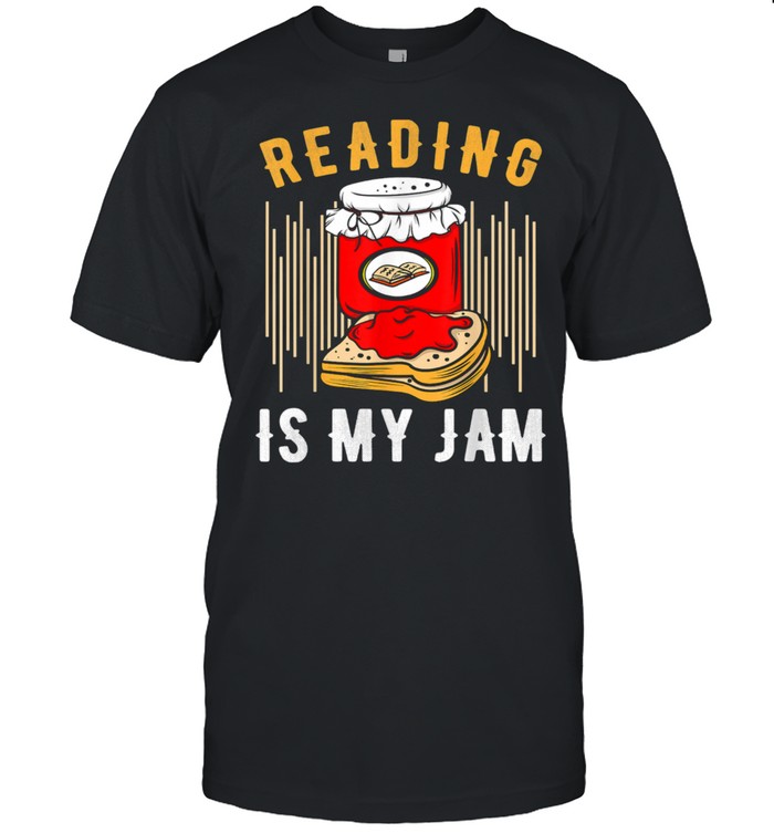 Reading Is My Jam Reading School Library Bookmark Spread  Classic Men's T-shirt