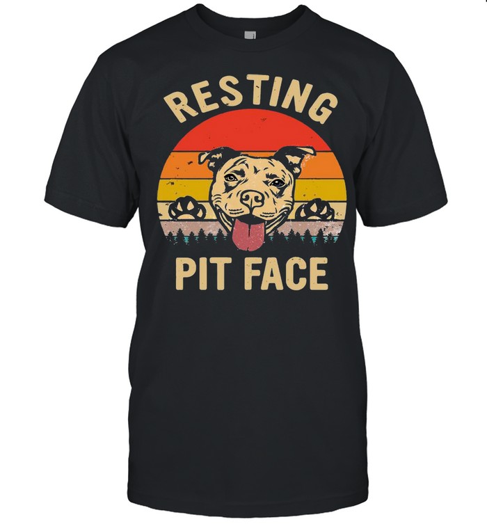 Dogs Resting Pit Face Vintage shirt Classic Men's T-shirt