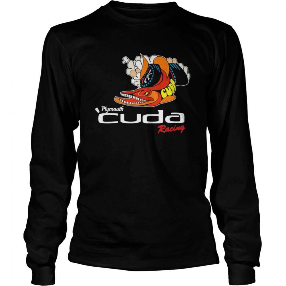 Plymouth Cuda Racing Logo  Long Sleeved T-shirt