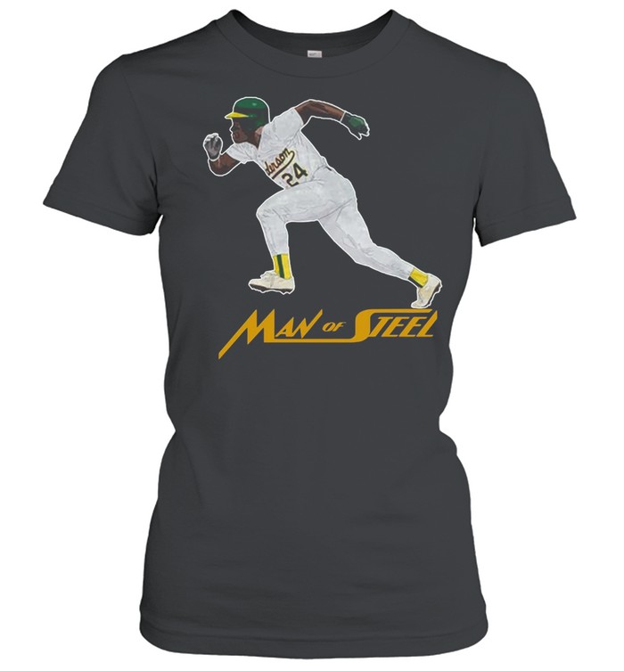 Rickey Henderson #24 Man Of Steel Shirt, hoodie, sweater, long sleeve and  tank top