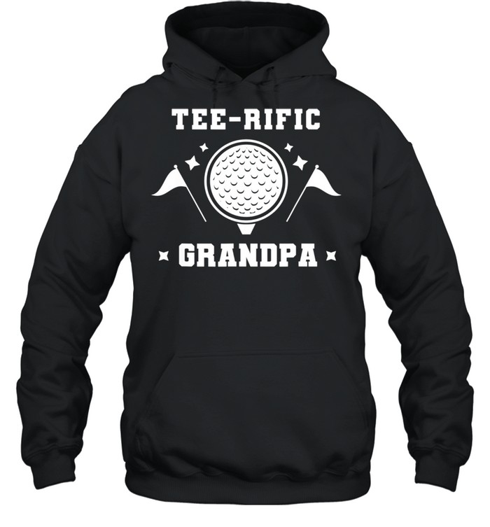 Teerific Grandpa Golf Grandfather Golfing Granddad Golfer  Unisex Hoodie