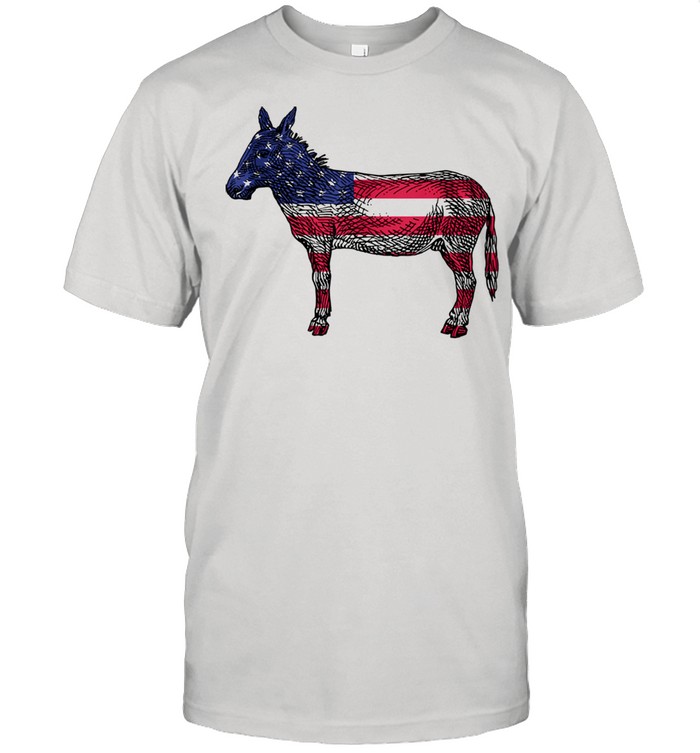 Vintage Democratic Donkey Democrat Star Spangled  Classic Men's T-shirt