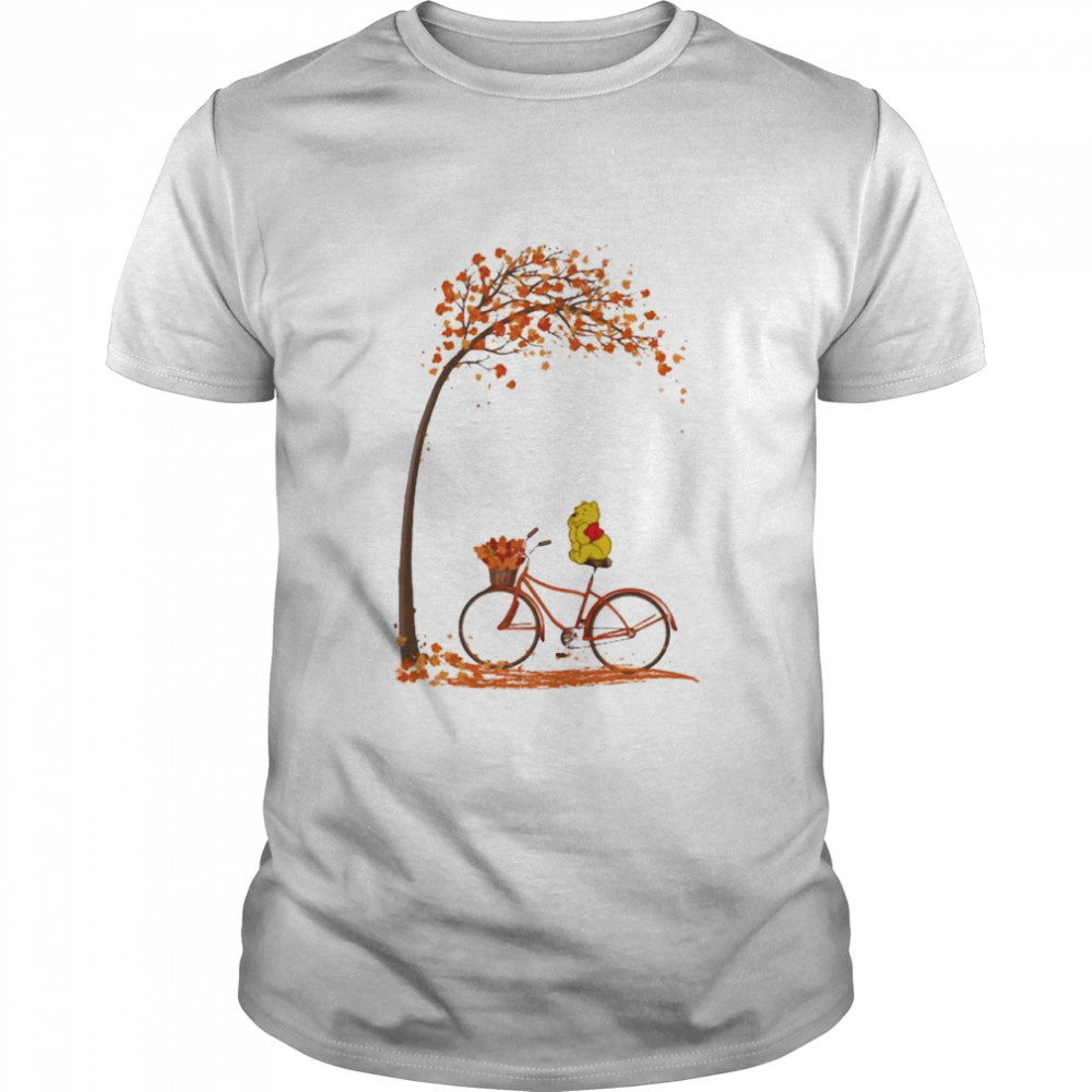 Autumn Pooh Bicycle Shirt