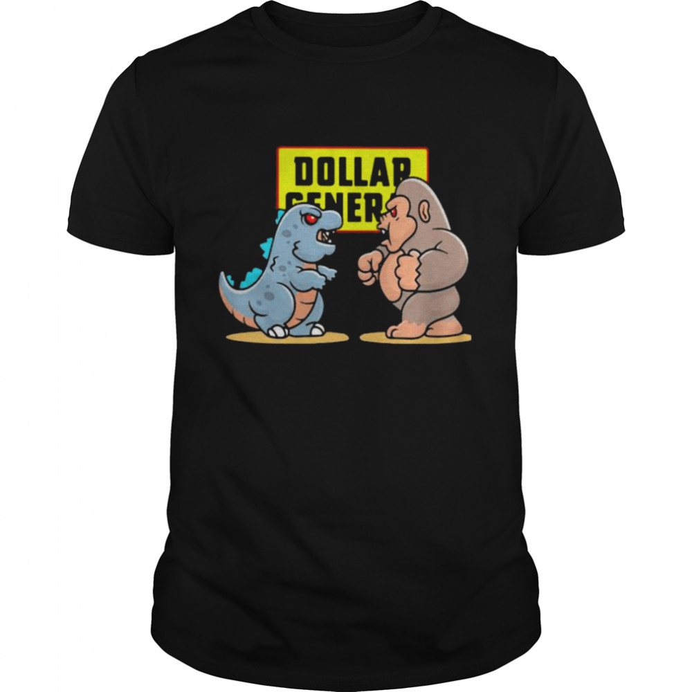 Dollar General Baby Kong And Baby Godzilla Shirt