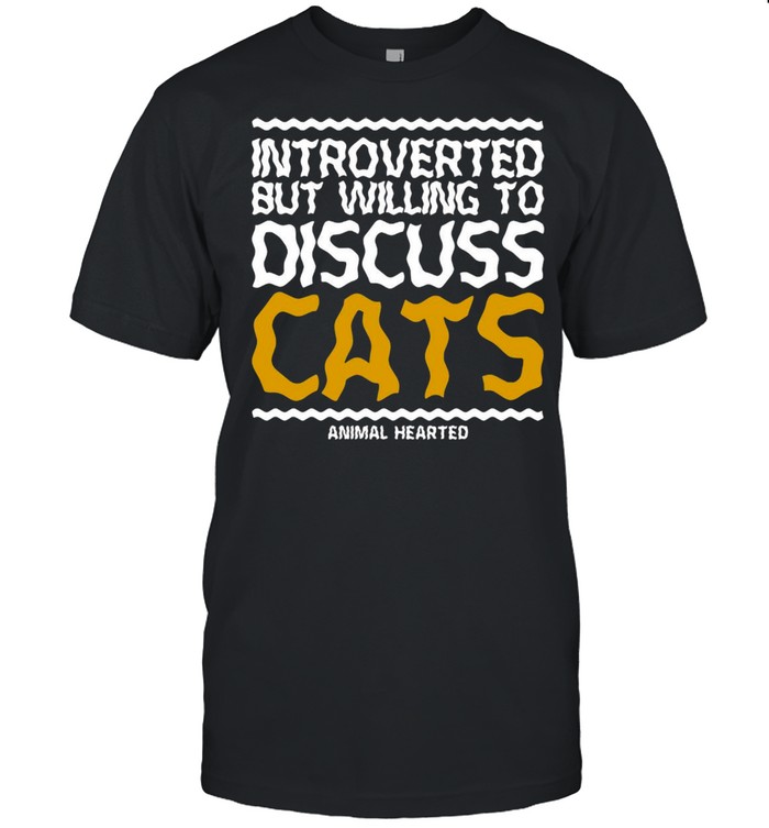 Introverted But Willing To Discuss Cats T-shirt Classic Men's T-shirt