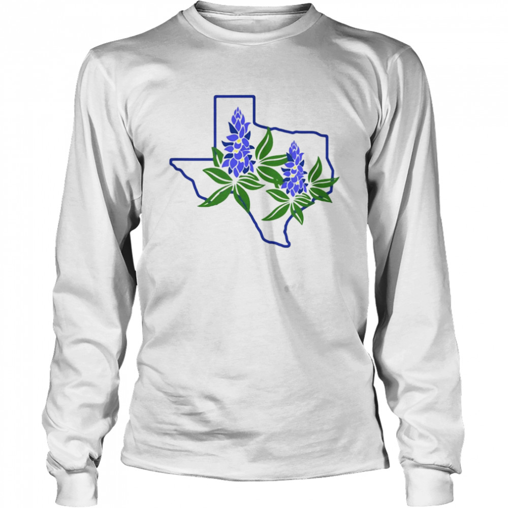 Texas Bluebonnet Wildflowers T-shirt Long Sleeved T-shirt