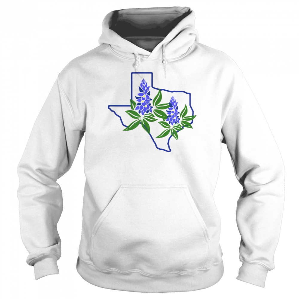 Texas Bluebonnet Wildflowers T-shirt Unisex Hoodie