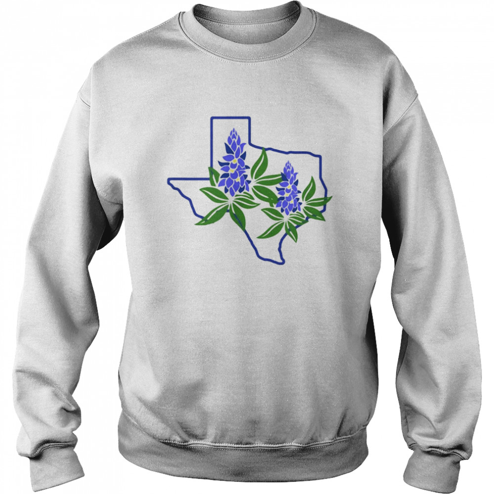 Texas Bluebonnet Wildflowers T-shirt Unisex Sweatshirt