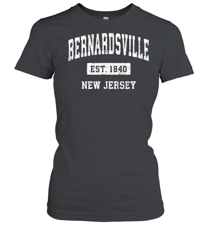 Bernardsville New Jersey NJ Vintage Sports Established Desig shirt Classic Women's T-shirt