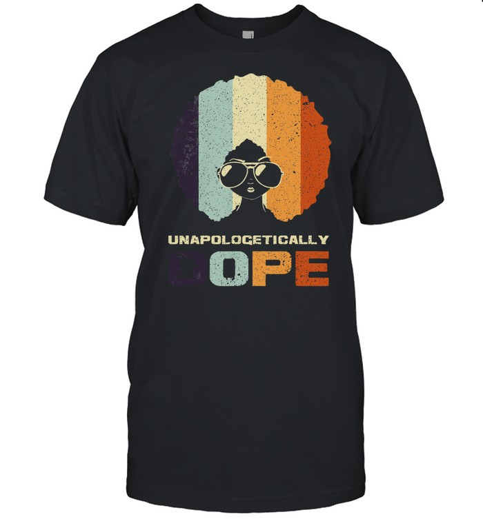 Black girl unapologetically dope vintage shirt Classic Men's T-shirt