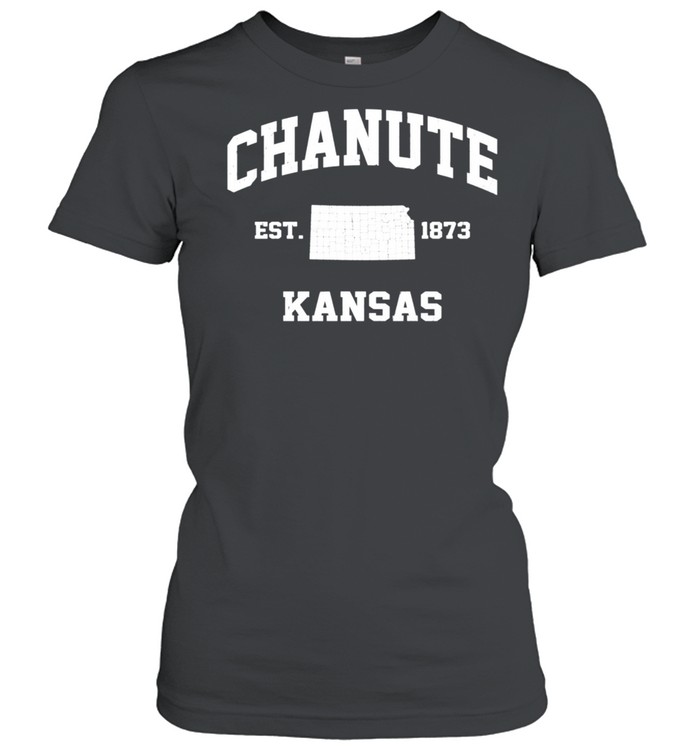 Chanute Kansas KS vintage State Athletic style shirt Classic Women's T-shirt