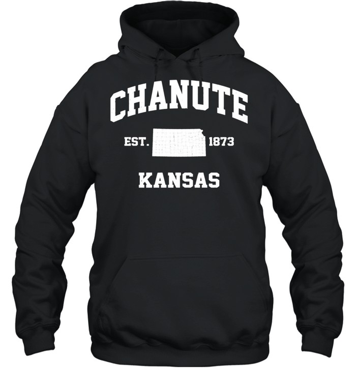 Chanute Kansas KS vintage State Athletic style shirt Unisex Hoodie