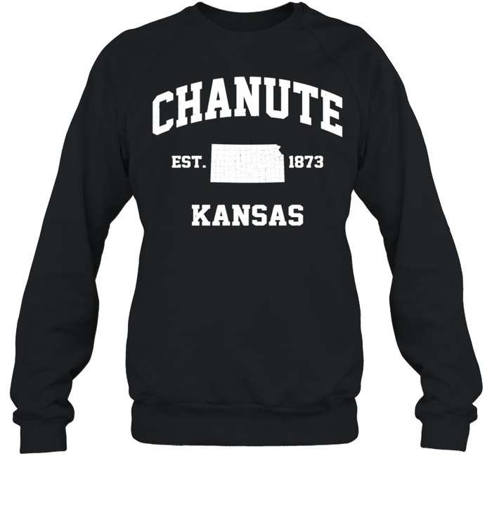 Chanute Kansas KS vintage State Athletic style shirt Unisex Sweatshirt