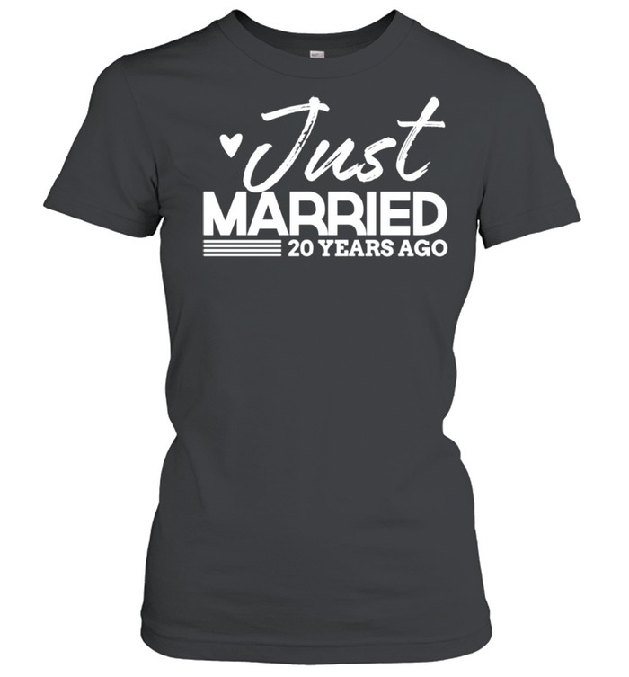 Just Married 20 Year Anniversary & Outfit shirt Classic Women's T-shirt