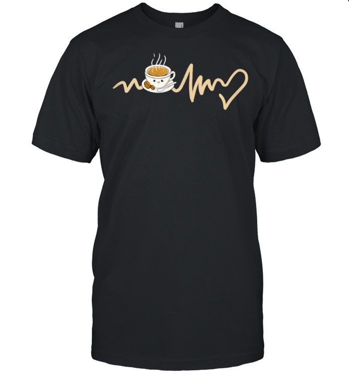 Kawaii Coffee Heartbeat shirt Classic Men's T-shirt