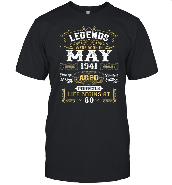 Legends Were Born In May 1941 80Th Birthday shirt Classic Men's T-shirt