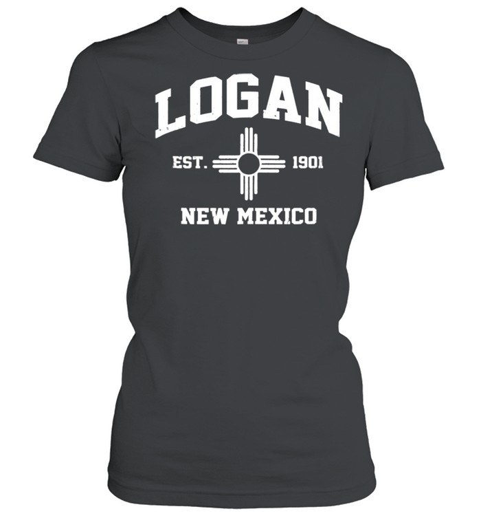 Logan New Mexico NM vintage State Athletic style shirt Classic Women's T-shirt