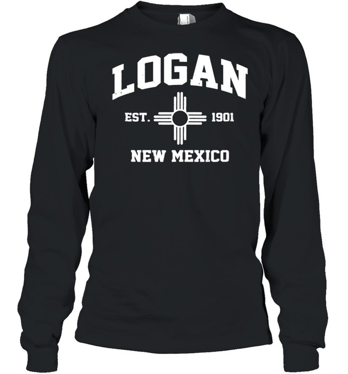 Logan New Mexico NM vintage State Athletic style shirt Long Sleeved T-shirt