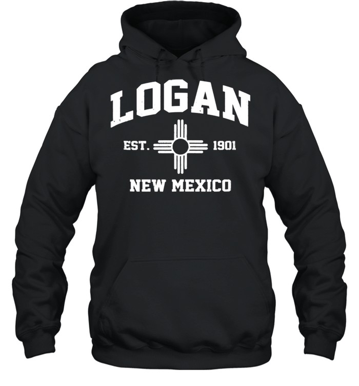 Logan New Mexico NM vintage State Athletic style shirt Unisex Hoodie