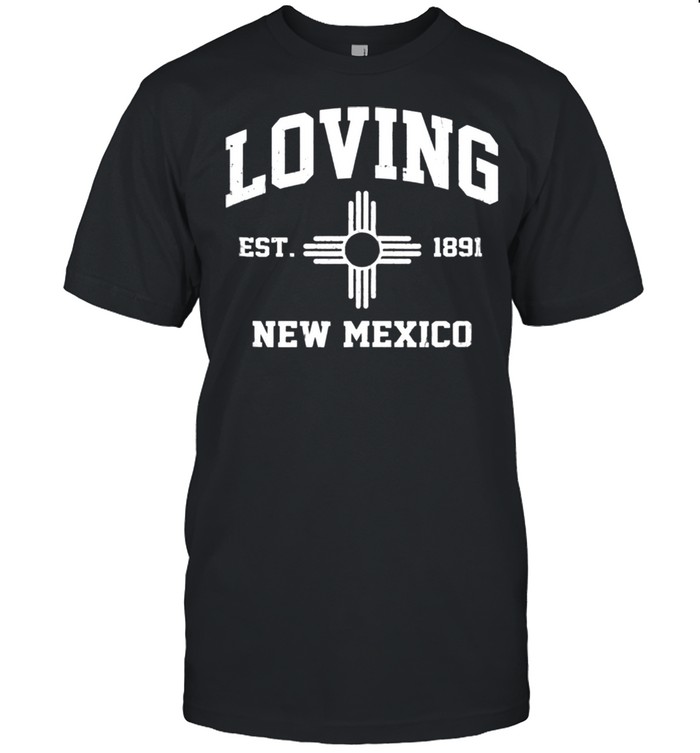 Loving New Mexico NM vintage State Athletic style shirt Classic Men's T-shirt