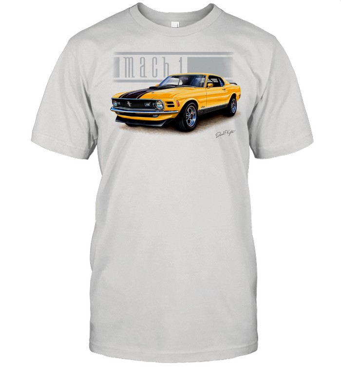 Mustang Mach 1 1970 In Grabber Orange  Classic Men's T-shirt