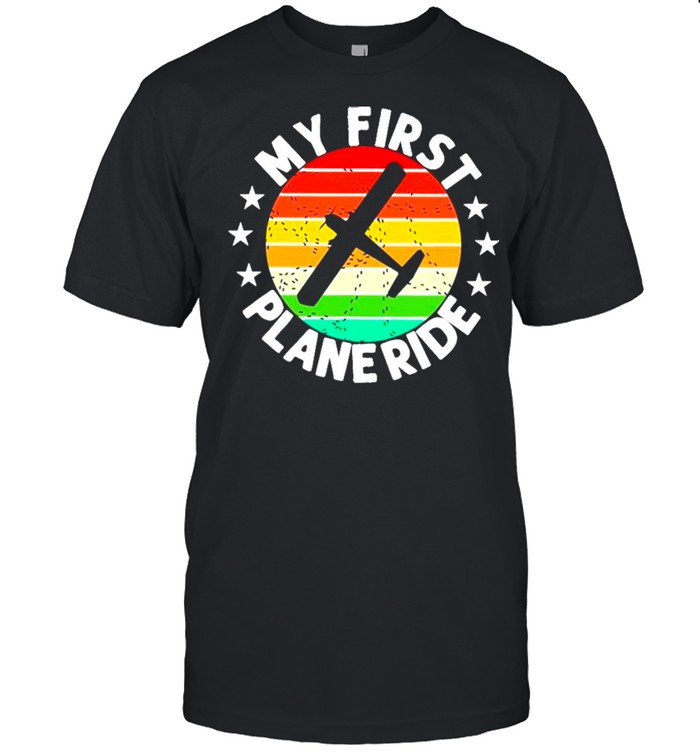 My First Plane Ride Retro Vintage shirt Classic Men's T-shirt