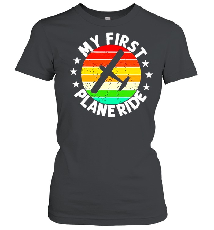 My First Plane Ride Retro Vintage shirt Classic Women's T-shirt