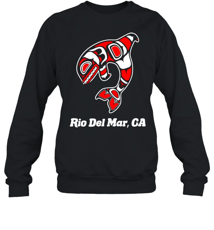 Native American Rio Del Mar CA Tribal Orca Killer Whale shirt Unisex Sweatshirt